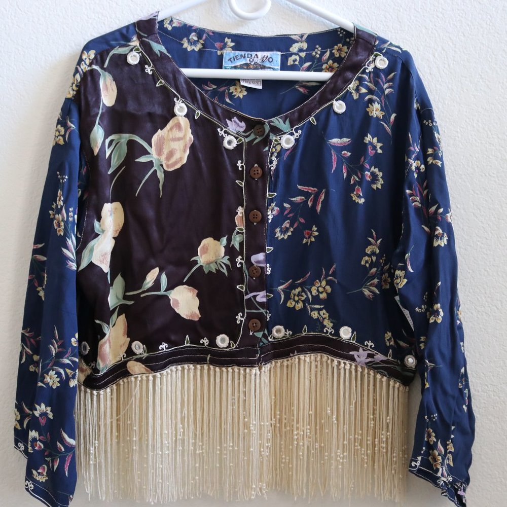 Tienda Ho - Beaded Shawl/Blouse - Boho Style